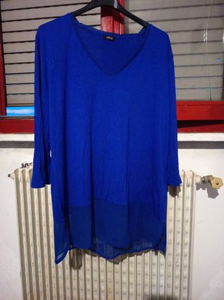 Maglia Oltre blu a 3/4