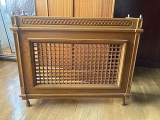 Mueble radiador madera