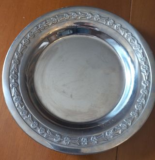 Antipastiera in vetro e metallo