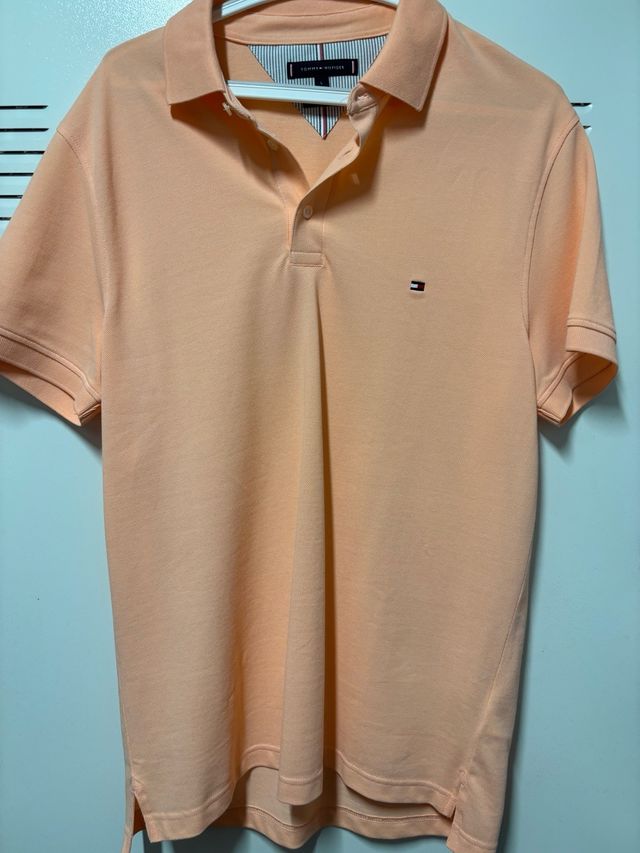 Polo Tommy Hilfiger, naranja, talla L