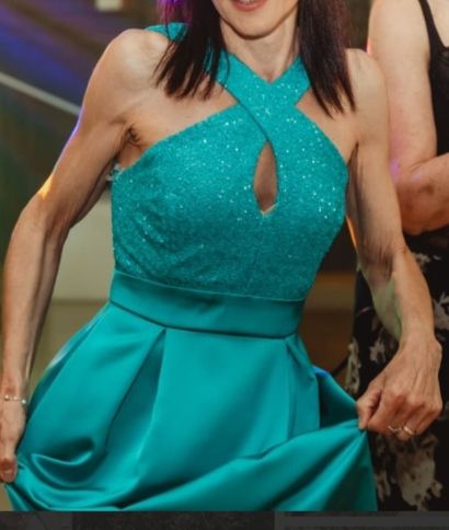 Abito cerimonia teal - tg.42