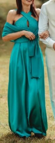 Abito cerimonia teal - tg.42