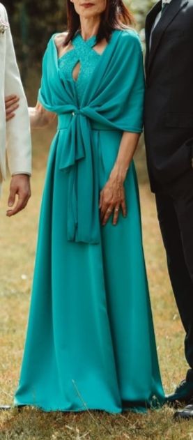 Abito cerimonia teal - tg.42