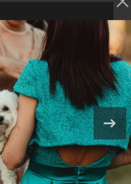 Abito cerimonia teal - tg.42