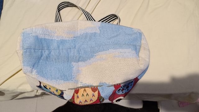 Bolso playa búhos multicolor