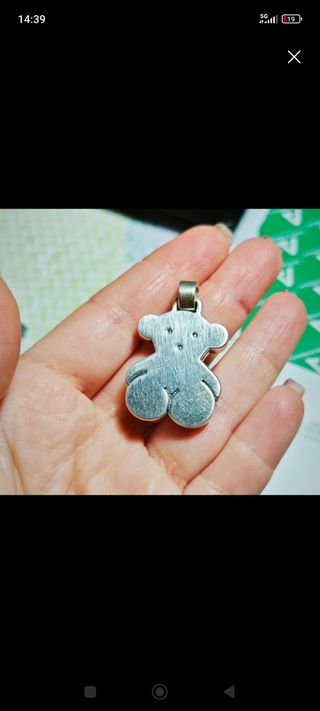Colgante oso Tous plata