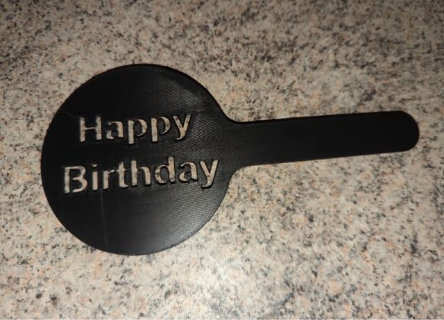 Stencil per caffè - Happy Birthday