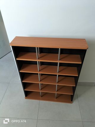 Estantería CDs - Madera y Metal