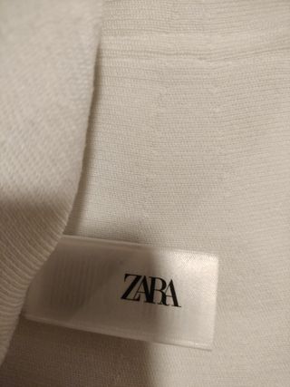 Top Zara blanco c/volantes - M