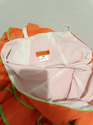 Falda rociera naranja y verde 40-42