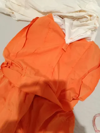 Falda rociera naranja y verde 40-42