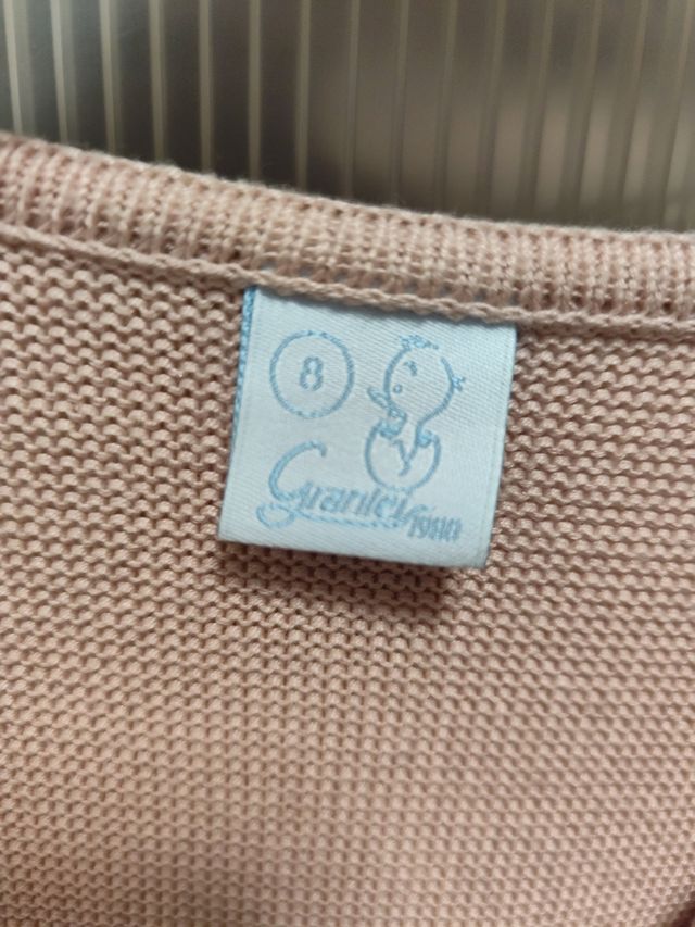 Chaqueta torera niña rosa palo