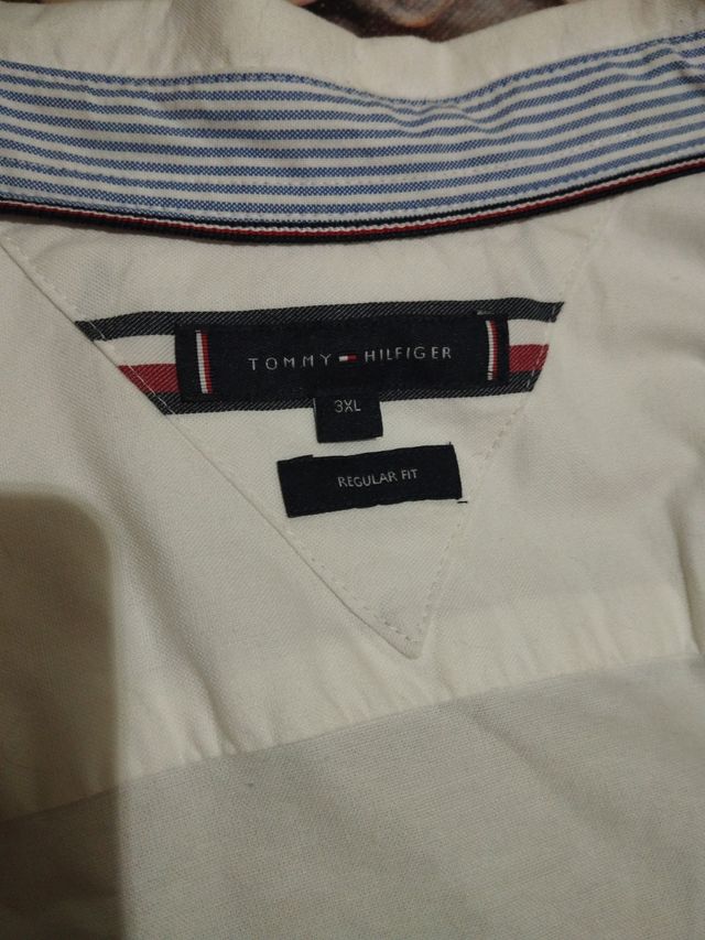 Camisa Tommy Hilfiger blanca - 3XL