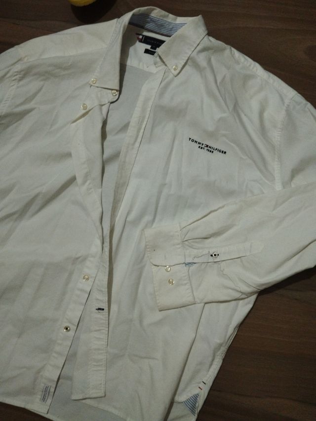 Camisa Tommy Hilfiger blanca - 3XL