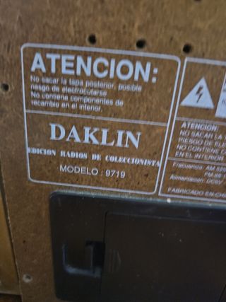 Radio vintage Daklin - Retro