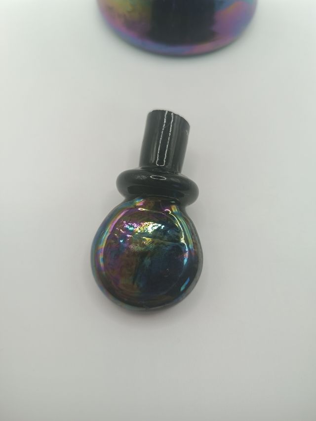 Bottiglietta vetro Murano iridescente