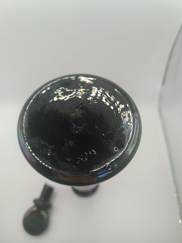 Bottiglietta vetro Murano iridescente