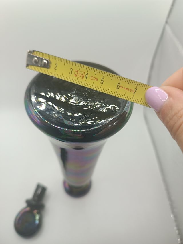 Bottiglietta vetro Murano iridescente