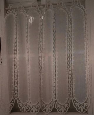 Tendina macrame finestra colore bianco 