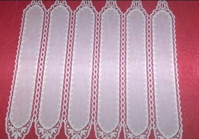 Tendina macrame finestra colore bianco