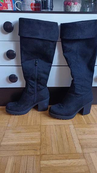 Botas altas negras mujer