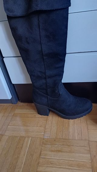 Botas altas negras mujer