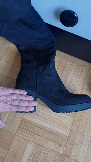 Botas altas negras mujer