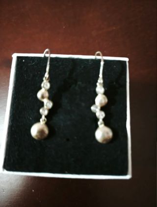 PLATA Pendientes largos.