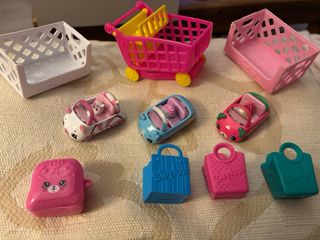 Lote Shopkins: Muñecos y Carritos