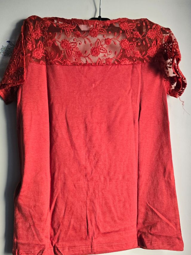 Top Naf Naf rosso taglia XS