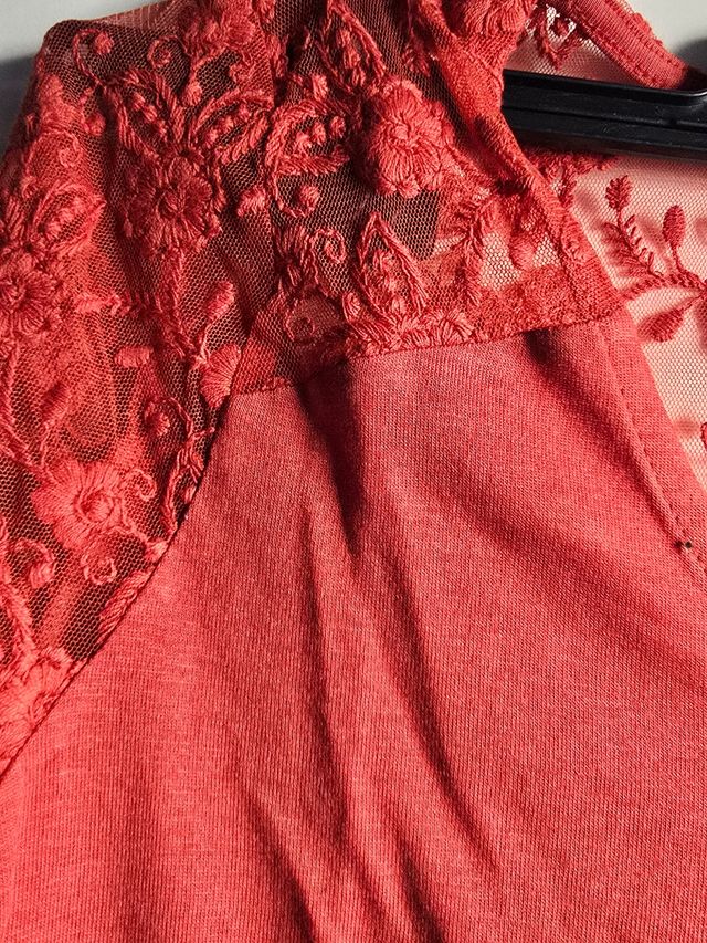 Top Naf Naf rosso taglia XS