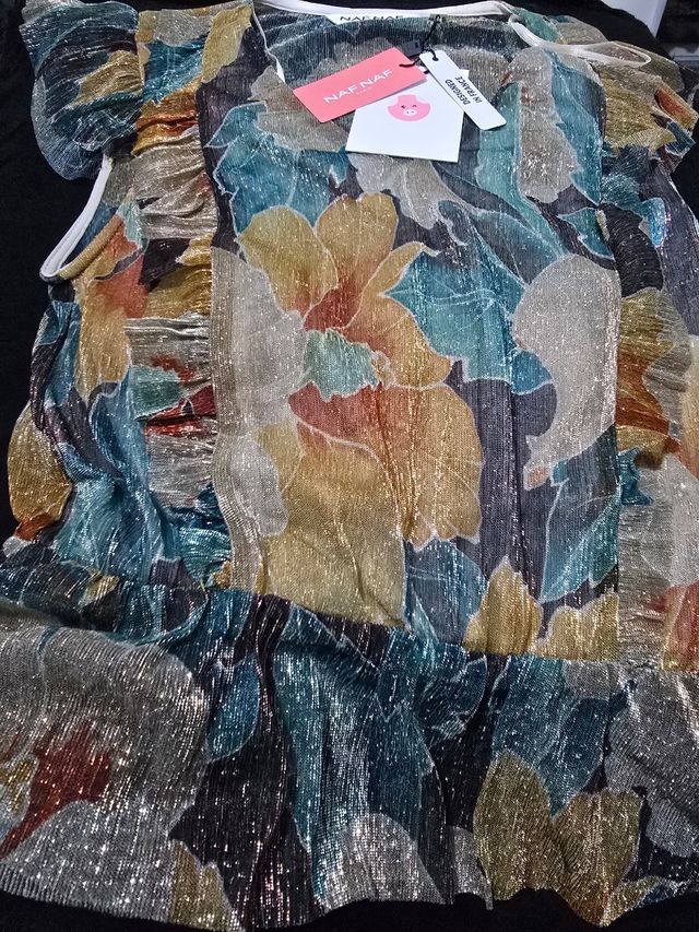 Blusa Naf Naf oro, multicolor, XS