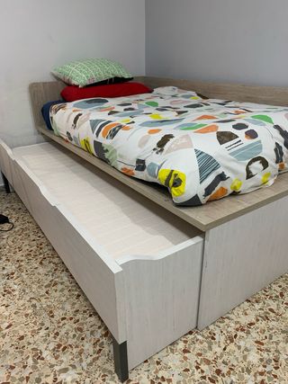 Cama juvenil compacta 105cm - seminueva