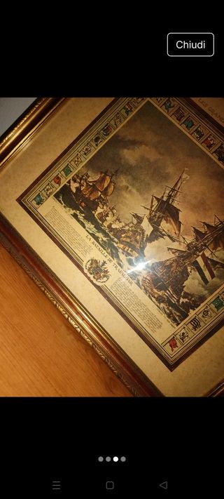 Quadro Vintage Battaglia Navale