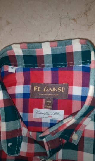 Camisa El Ganso cuadros - Talla 40