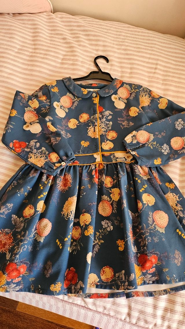 Vestido floral niña 6 años