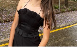 Mono Zara negro - Crepe - Pata ancha