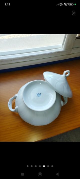 Sopera blanca porcelana
