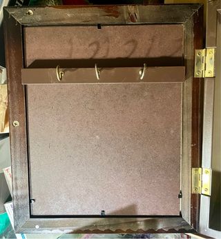 Mueble madera 2 puertas estilo cartas