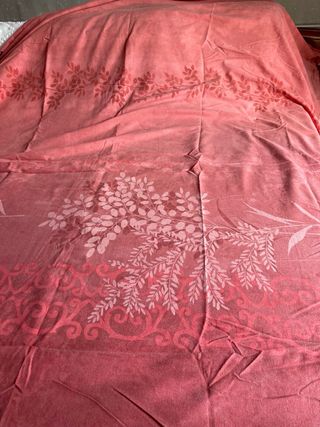 Funda nórdica reversible rosa-rojo +2 fundas cojin