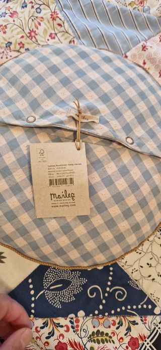 Cojín Maileg bebé - azul y blanco