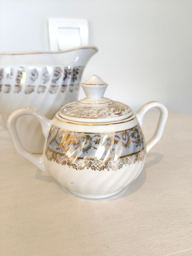 Servizio da tè in porcellana Royal Gijon