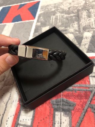 Pulsera Lotus Style - Negra y Plata