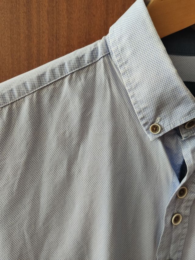 Camisa AOSTA Oxford azul