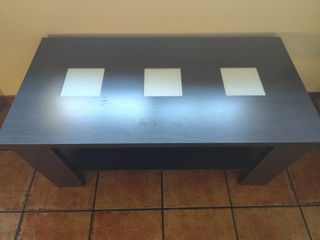 Mesa centro elevable marrón