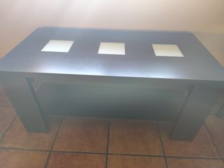 Mesa centro elevable marrón