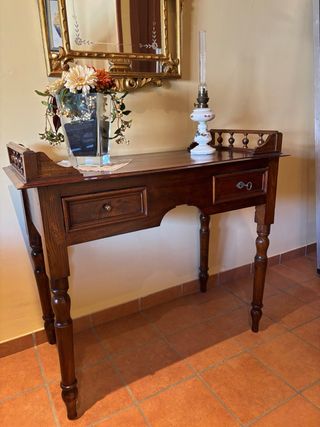 Mueble recibidor madera restaurado