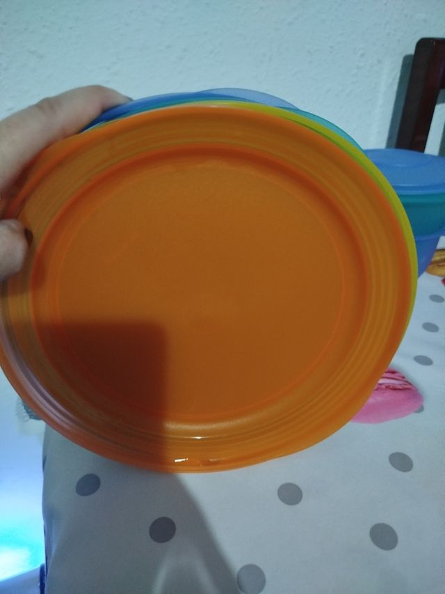 Vajilla camping multicolor