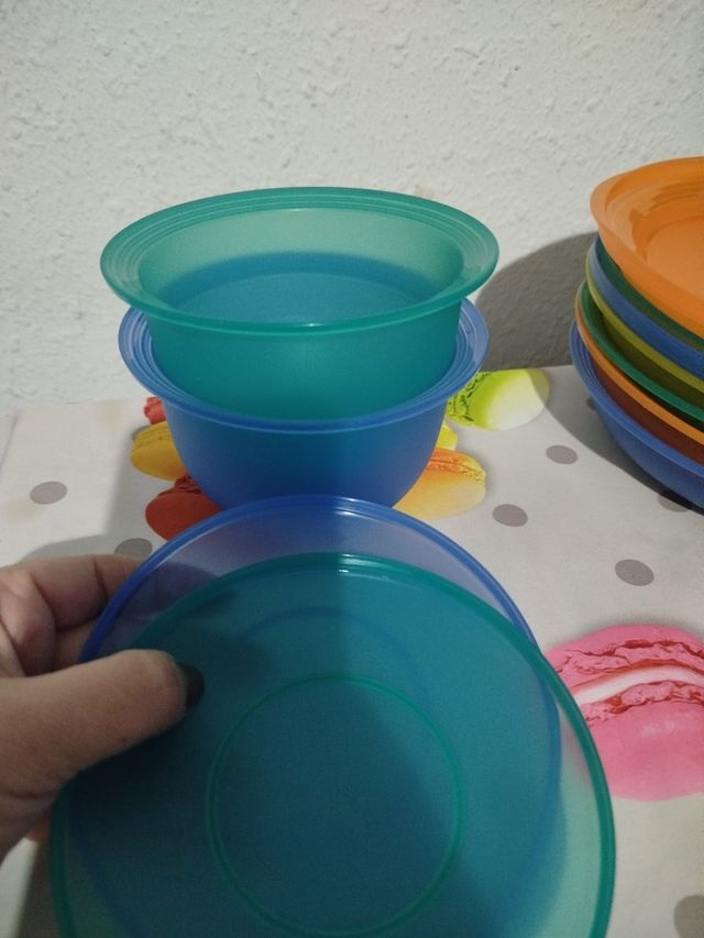 Vajilla camping multicolor