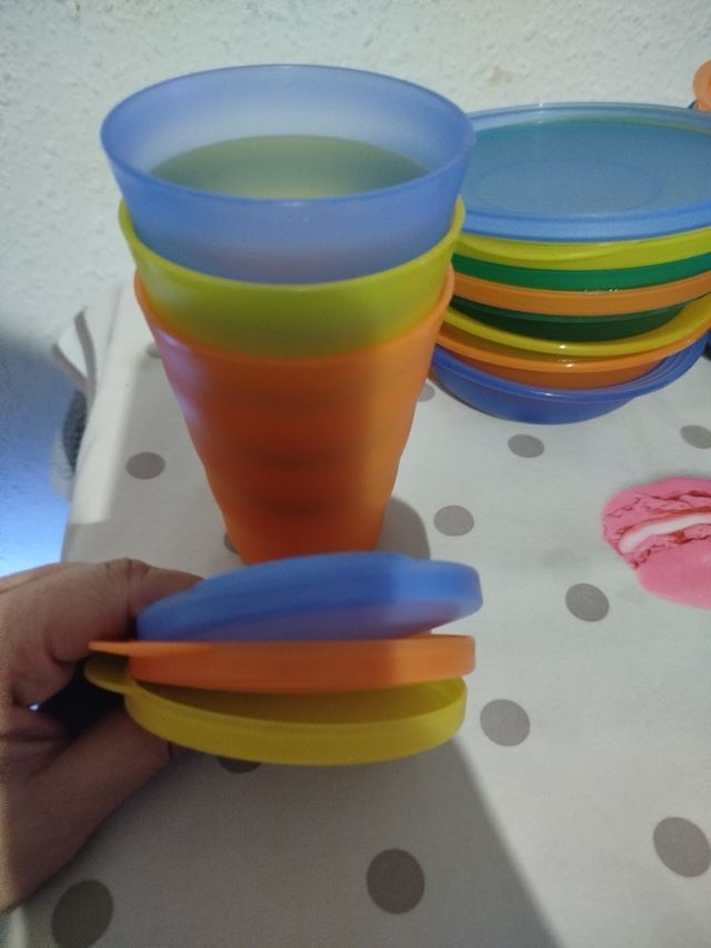 Vajilla camping multicolor